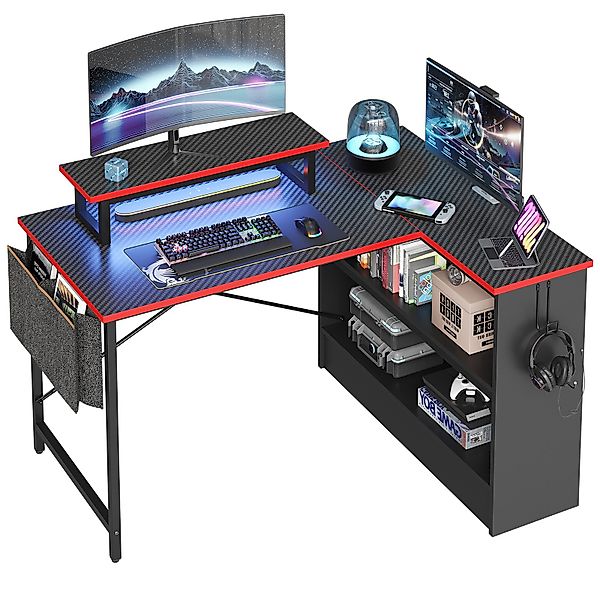 Bestier Computertisch Schreibtisch mit RGB-Beleuchtung und günstig online kaufen