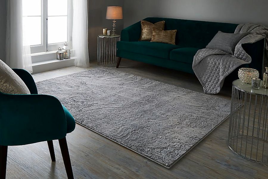 FLAIR RUGS Teppich "Arissa" rechteckig 7 mm Höhe Glanzeffekt, Schrumpf-Garn günstig online kaufen