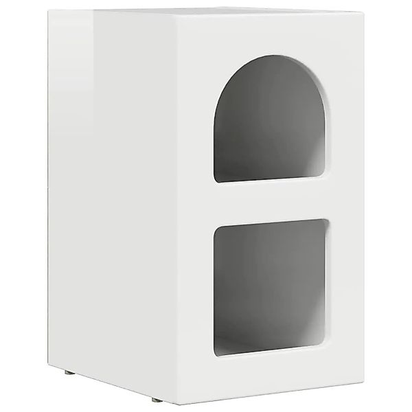 vidaXL Nachttisch Hochglanz Weiß 29,5 x 35 x 50 cm Holzwerkstoff 891232 günstig online kaufen