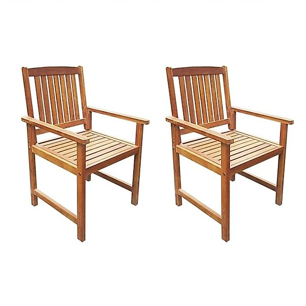 vidaXL Gartenstuhl Gartenstühle 2 Stk. Massivholz günstig online kaufen