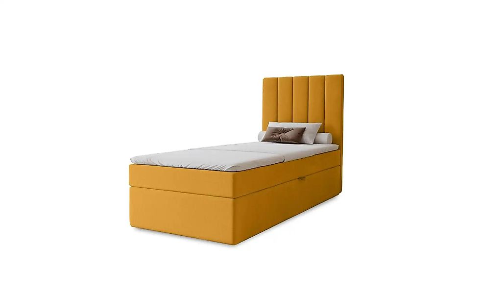 Boxbett mit Stauraum  Nelia ¦ gelb ¦ Maße (cm): B: 92 H: 124 Betten > Polst günstig online kaufen