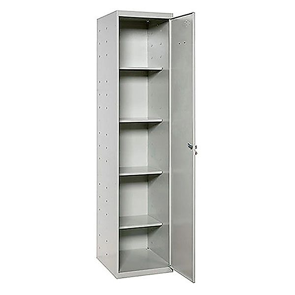 PROREGAL Putzmittelschrank AMEGO HxBxT 180 x 40 x 40 cm 4x Fachboden Grau-G günstig online kaufen