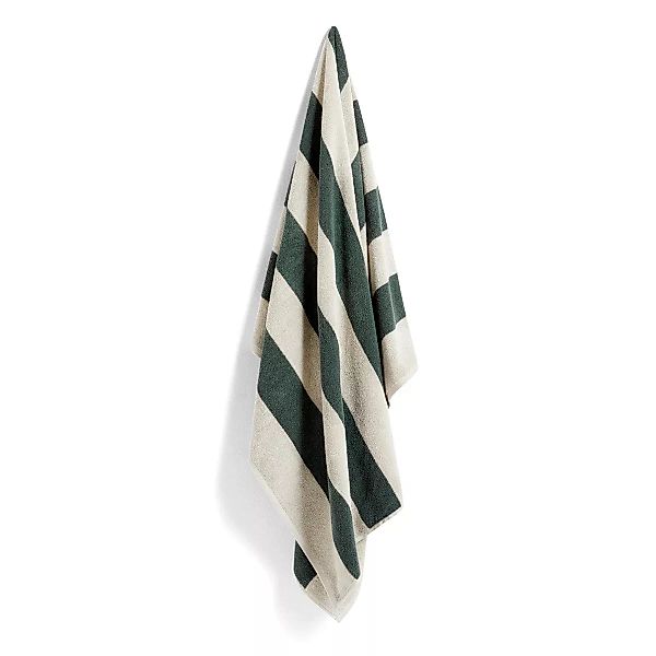 Frotté Stripe Badehandtuch 100 x 150cm Dark green günstig online kaufen