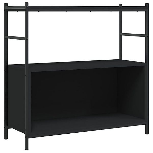 vidaXL Bücherregal Bücherregal Schwarz 80x30x78,5 cm Holzwerkstoff und Eise günstig online kaufen