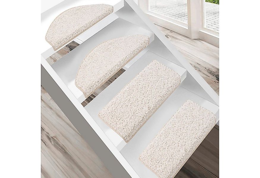 Karat Stufenmatte Shaggy-Stufenmatte Madrid, Treppenschoner, 16 Farben, 2 V günstig online kaufen