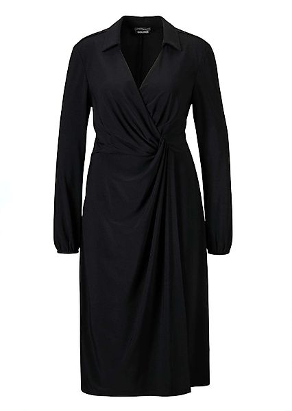 GOLDNER Jerseykleid "Elegantes Jerseykleid mit V-Ausschnitt" Wickeloptik günstig online kaufen