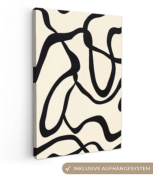 OneMillionCanvasses® Leinwandbild Abstrakt - Linien - Modern - Beige, Fotod günstig online kaufen