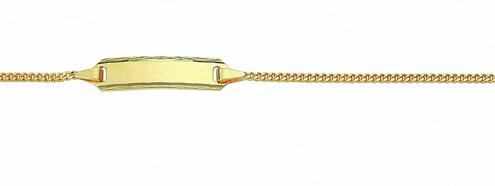 Adelia´s Goldarmband "Damen Goldschmuck 333 Gold Flach Panzer Armband 16 cm günstig online kaufen