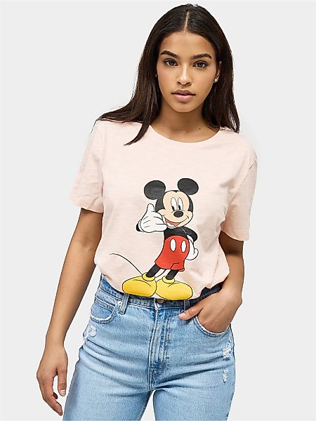 Recovered T-Shirt "Mickey Mouse Phone", mit niedlichem Frontprint günstig online kaufen