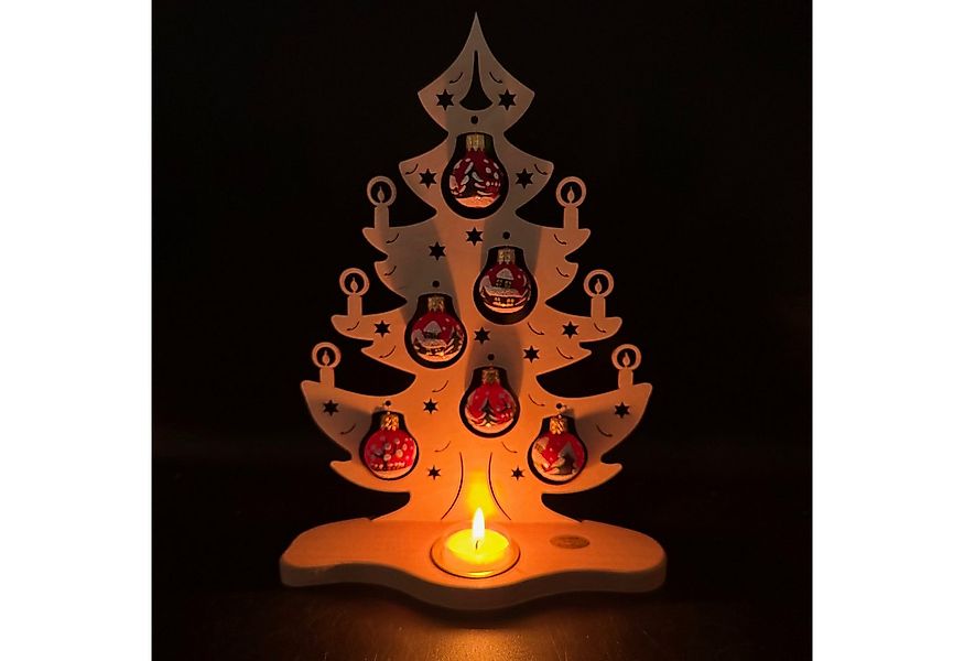 SAICO Original Teelichthalter Weihnachtsbaum, Lichterspitze mit handbemalte günstig online kaufen