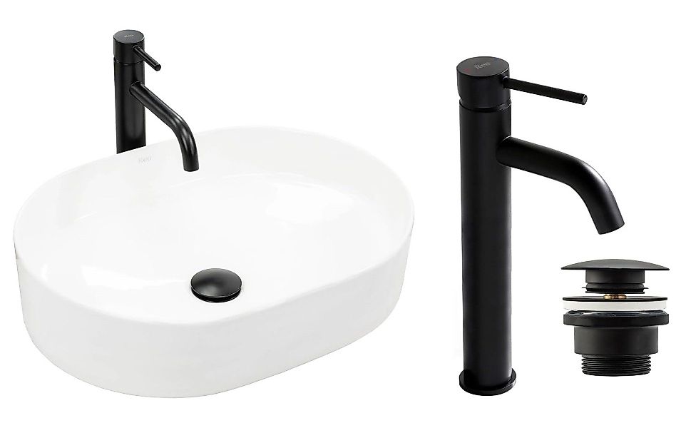 GTM Design Aufsatzwaschbecken Glanz Modern Waschbecken günstig online kaufen