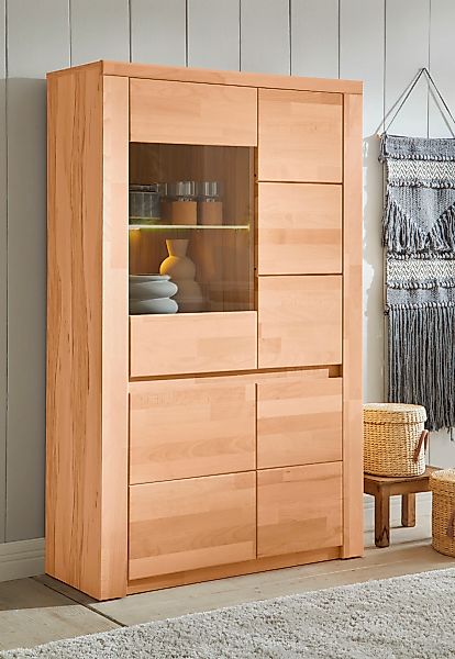 OTTO home Vitrine "Burani" grifflose Optik günstig online kaufen