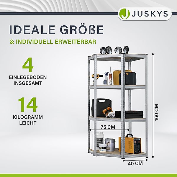 Juskys Eckregal Corner Easy, 1-tlg., Schwerlastregal günstig online kaufen