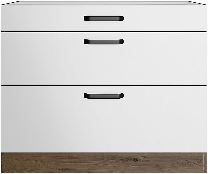 wiho Küchen Unterschrank "Elba, mit zwei Auszügen" in den Breiten 90 und 10 günstig online kaufen