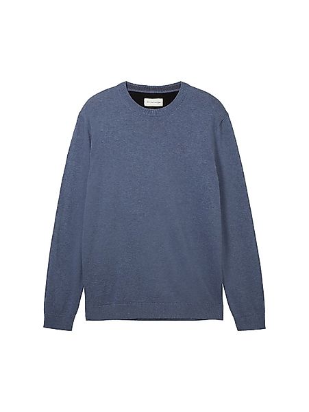 Tom Tailor Herren Rundhals Pullover BASIC CREWNECK - Relaxed Fit günstig online kaufen