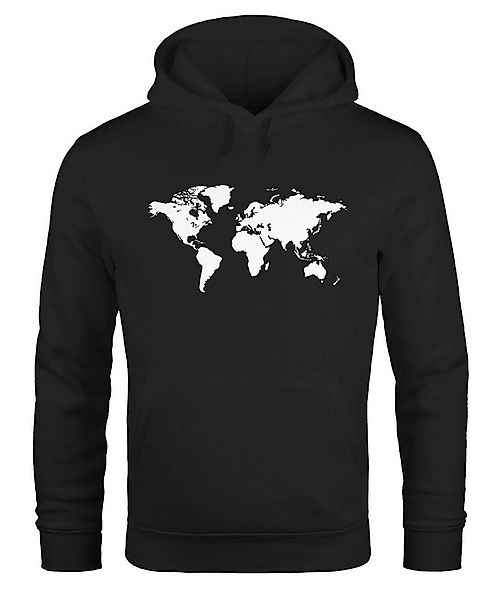 MoonWorks Hoodie Hoodie Herren Weltkarte World Map Kapuzenpullover Pullover günstig online kaufen