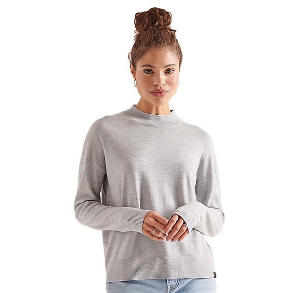 Superdry Merino Stehkragen Sweater S Mid Marl günstig online kaufen