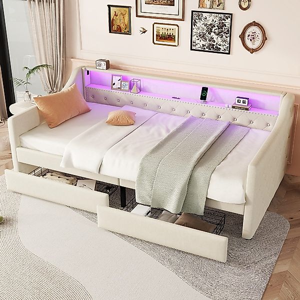 HAUSS SPOLE Schlafsofa 90x200cm mit zwei günstig online kaufen