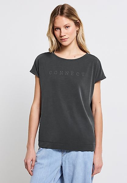 STREET ONE T-Shirt mit Seitlichen Einschlitzen günstig online kaufen