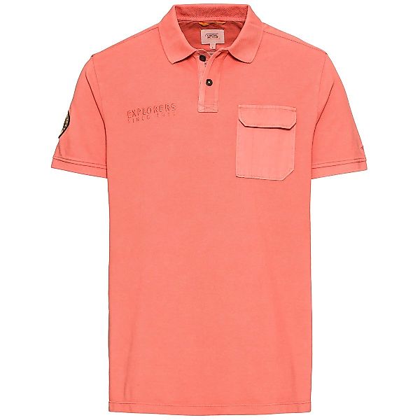 camel active Poloshirt im Garment-Dye-Look Farbe hellrot Größe: 3XL günstig online kaufen