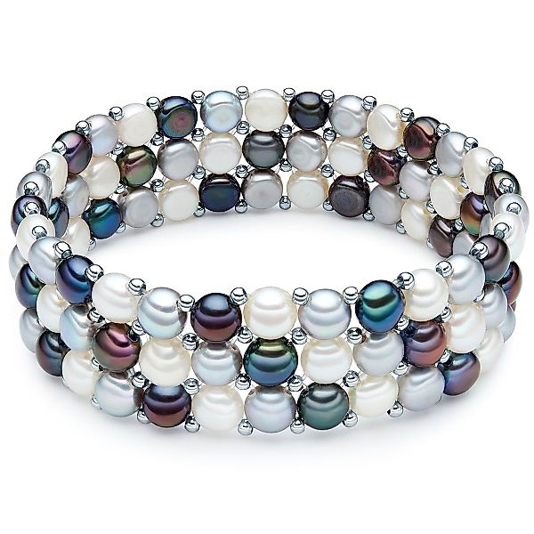 Valero Pearls Armband silber, aus Süßwasser-Zuchtperlen günstig online kaufen