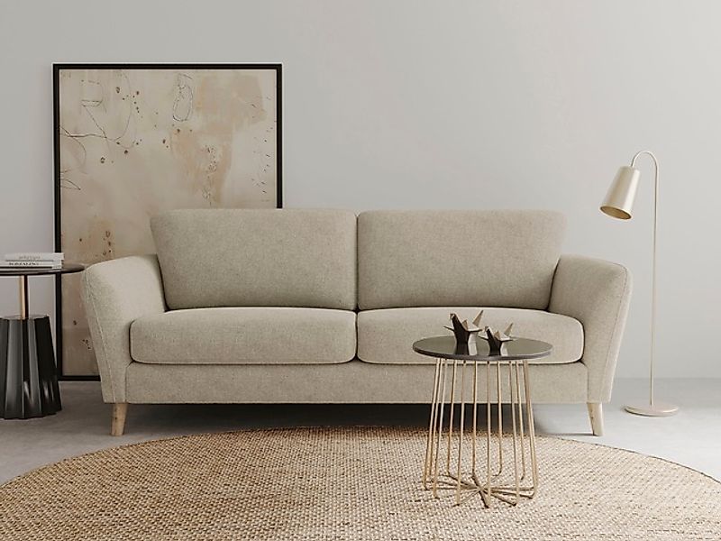 Home affaire 3-Sitzer »MARSEILLE 3er Sofa 206 cm, Cord, Flachgewebe, Strukt günstig online kaufen