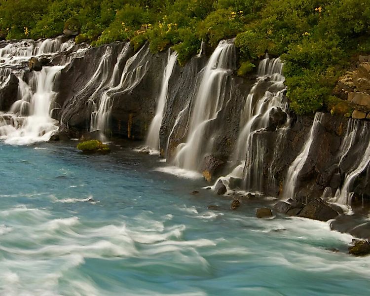Fototapete "Wasserfall" 4,00x2,50 m / Glattvlies Perlmutt günstig online kaufen