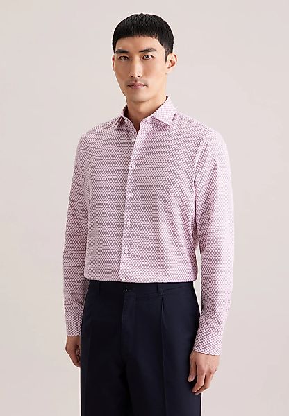 seidensticker Businesshemd "Schwarze Rose" Slim 1/1 Kentkragen Druck günstig online kaufen