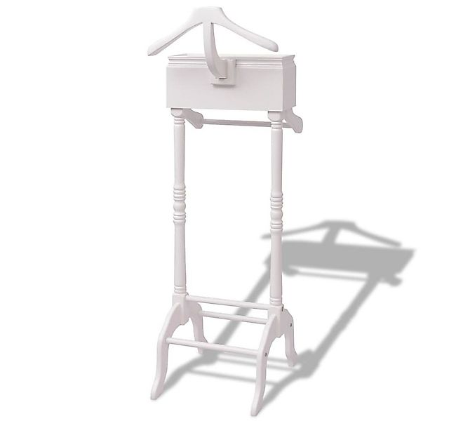 vidaXL Kleiderständer, Garderobenständer mit Schubladen Weiß Holz günstig online kaufen