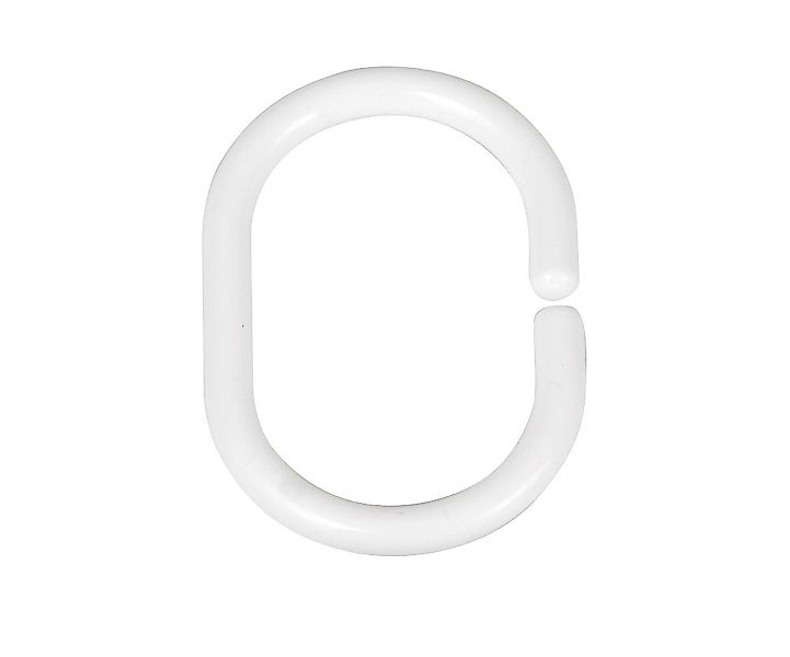 WENKO Badaccessoire-Set WENKO Duschvorhangringe Klein Weiß (12 Stk) günstig online kaufen