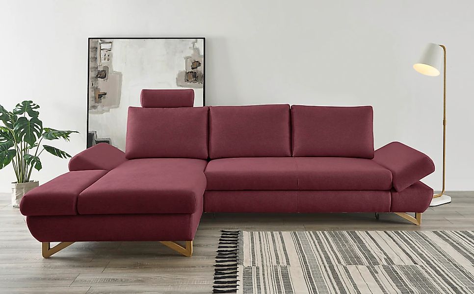 Home affaire Schlafsofa "City/Giron" komfortable Bettfunktion (Liegefläche günstig online kaufen