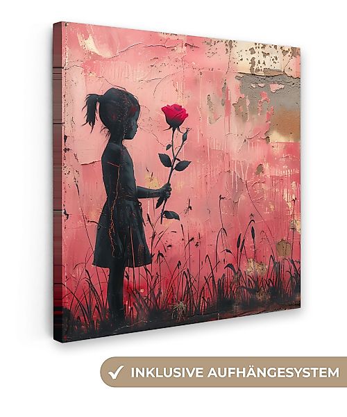 OneMillionCanvasses® Leinwandbild Graffiti - Mädchen - günstig online kaufen