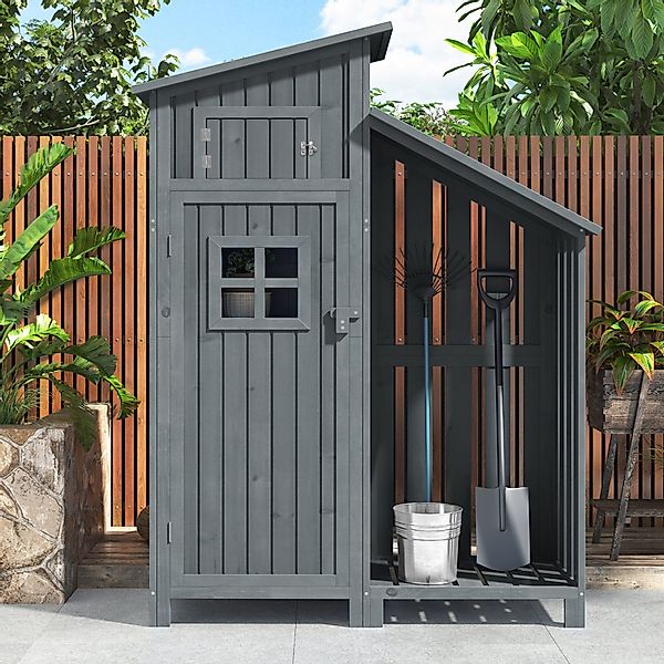 OKWISH Geräteschrank Outdoor-Schrank Werkzeugschrank (Geräteschuppen (124*5 günstig online kaufen