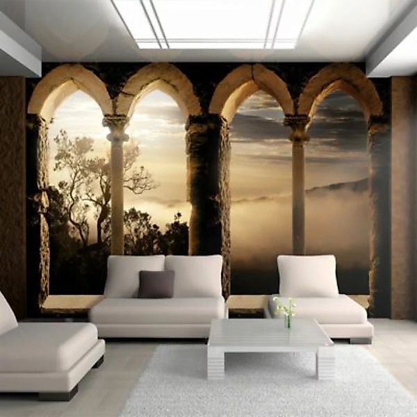 artgeist Fototapete Kloster in den Bergen mehrfarbig Gr. 350 x 245 günstig online kaufen