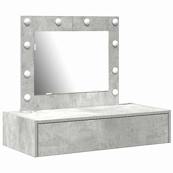 vidaXL Schminktisch mit Schubladen Grau 83 x 40 x 70 cm Holzwerkstoff 86522 günstig online kaufen