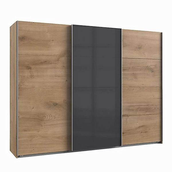 Lomadox Schwebetürenschrank VIESTE-43 Kleiderschrank, 270cm breit, graphit günstig online kaufen