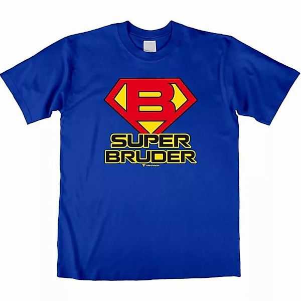 T-Shirt Total T-Shirt Blaues Super Bruder Shirt günstig online kaufen