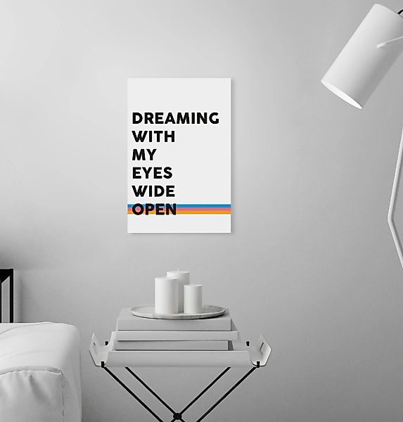 queence Leinwandbild »Spruch Dreaming«, Kunst-Modern-Schriftzug-Sprüche & T günstig online kaufen