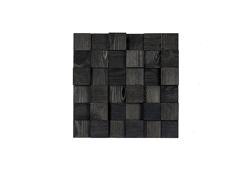 Stegu 3D Wandpaneel PINO CARBON OMBRE Holzpaneel Holzdeko, BxL: 38x38 cm, ( günstig online kaufen