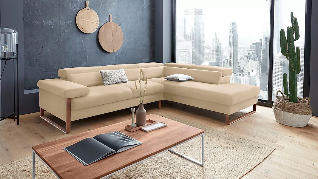 W.SCHILLIG Ecksofa "finn, Designsofa mit tollem Sitzkomfort, bequem, L-Form günstig online kaufen