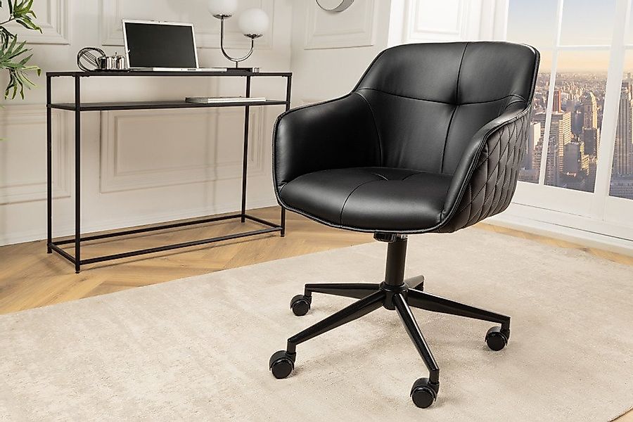 riess-ambiente Drehstuhl EUPHORIA schwarz, Büro · Kunstleder · Metall · höh günstig online kaufen