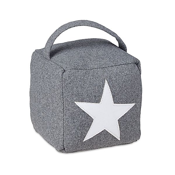 relaxdays Türstopper Stern mit Griff, Dunkelgrau günstig online kaufen