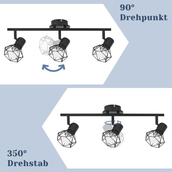 ZMH Deckenleuchten 3/4 Flammig Deckenspots - günstig online kaufen