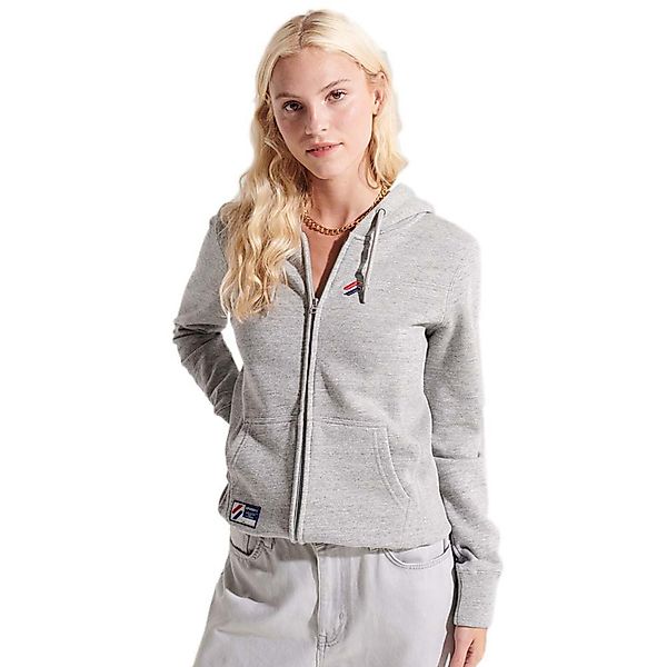Superdry Code Essential Sweatshirt Mit Reißverschluss XL Grey Slub Grindle günstig online kaufen