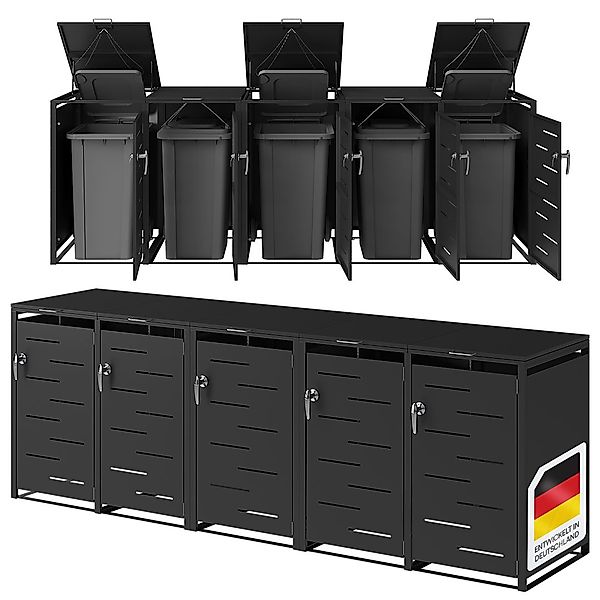 STEELSØN Mülltonnenbox Diorus, aus verzinktem Stahl, günstig online kaufen