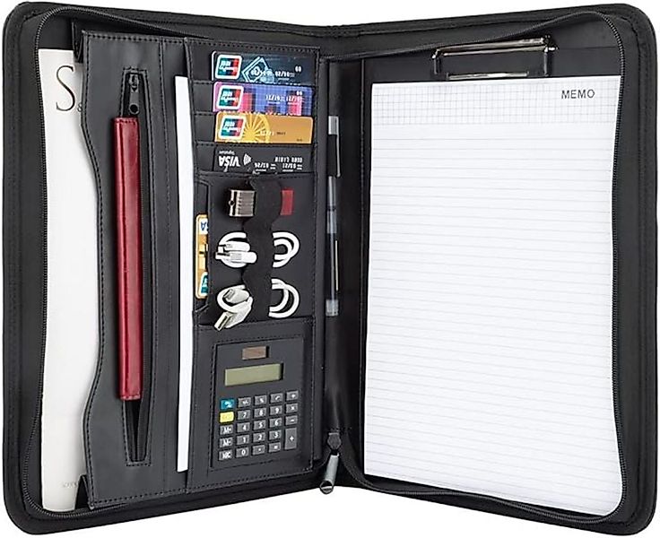 M-Diamant Konferenzmappe Schreibmappe mit Reißverschluss DIN A4 Businessmap günstig online kaufen