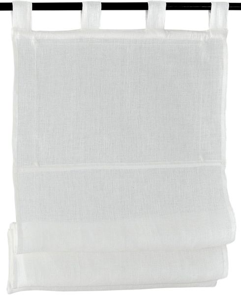 Kutti Raffrollo "Metis Leinen" mit Schlaufen freihängend einfarbig, blickdi günstig online kaufen