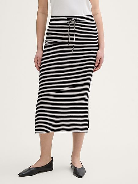 TOM TAILOR Sommerrock Jersey Midi-Rock günstig online kaufen