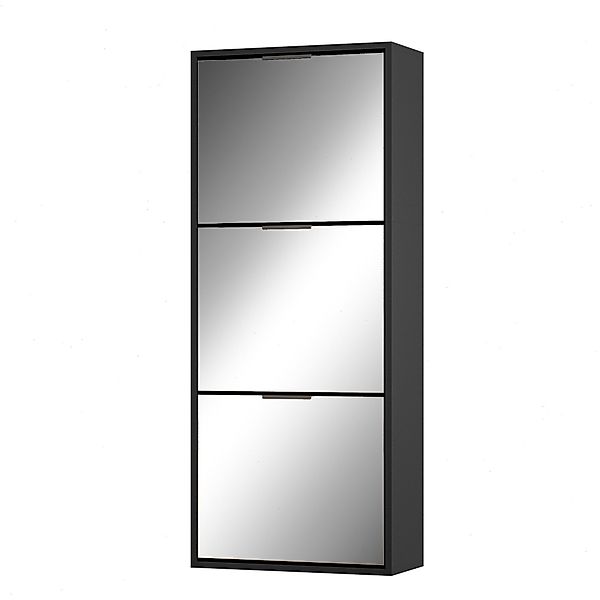 UEV Schuhschrank Spiegelschuhschrank schmal mit 3 günstig online kaufen