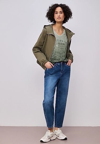 STREET ONE Print-Shirt mit abgerundetem V-Ausschnitt günstig online kaufen